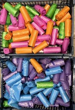 Dog poop bags assorted colours - dog,