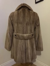 VINTAGE 1960s PASTEL MINK Fur Coat beautiful quality and condition size medium