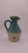 Buchan Pottery Olive Oil Bottle,  Stoneware,  Handpainted,  Vintage, Scotland