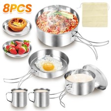 8X Stainless Steel Cookware