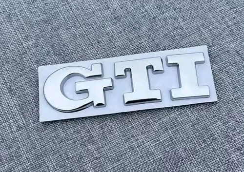 Gti badge emblem silver - gti,