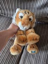  BBC Earth Sitting Tiger Soft Toy Cuddly Plush Stuffed Animal 10”