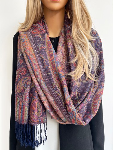 Large paisley floral pashmina - large,