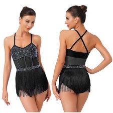 UK Womens Rhinestone Fringe