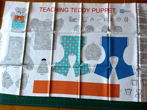Teaching teddy puppet soft toy - teddy,