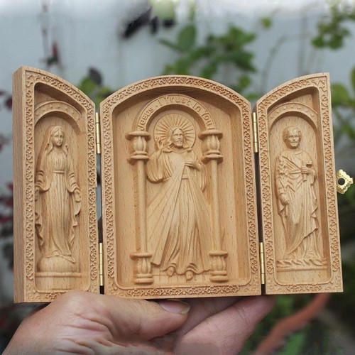 Triptych statue catholic - triptych,