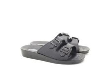 Aerosoft Ladies Orthopedic Twin Buckle Comfort Mule Sandals New