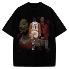 Thank You Derrick Rose Retirement Basketball Career Tribute Custom Graphic Tee