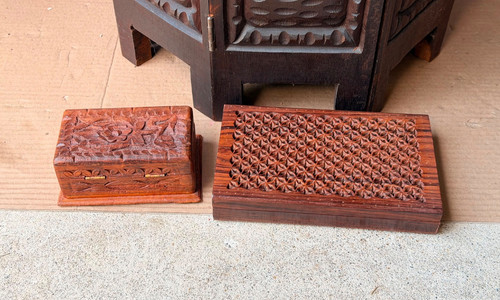 Vintage indian carved - vintage,