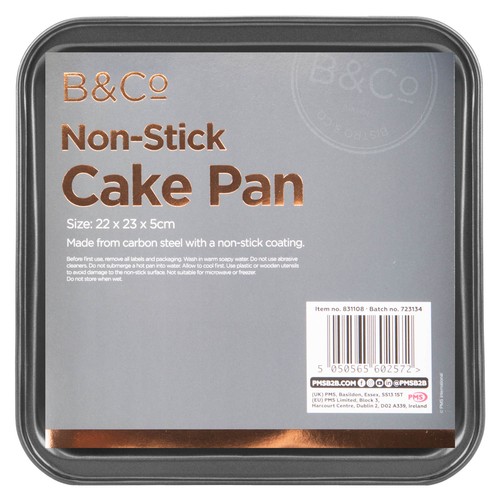 Square cake baking pan - square,