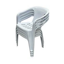 Garden Patio Chairs, White