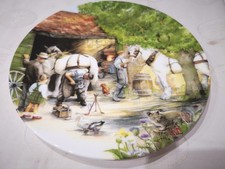 Royal Doulton "The Blacksmith" by Susan Neale 'Old Country Crafts' Series Plate 