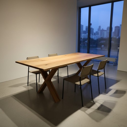Solid oak dining table rustic - dining,