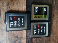 3x  32GB XQD Flash Memory Card