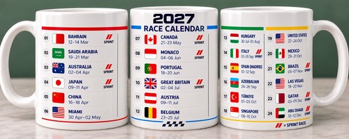 Bespoke 2027 calendar mug - bespoke,