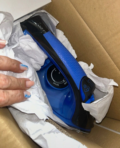 Blue black corded steam - blue/black, iron