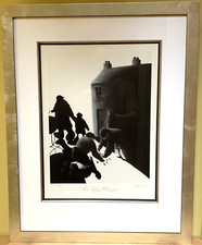 Mackenzie Thorpe THE ALLEY PLAYERS Framed Mounted Print Limited Edition