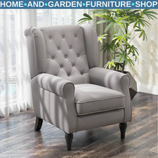 Vintage grey wingback - wingback, armchair