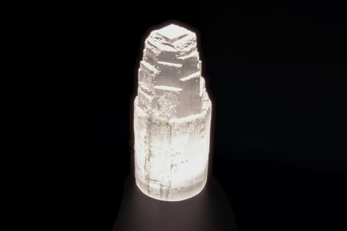Selenite crystal lamp - crystal,