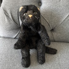 Vintage 2002 TY Classic Purrecious dark brown/black  Cat Plush Soft Toy 10”