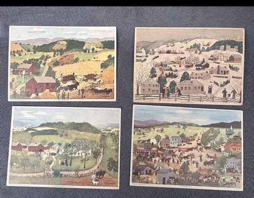 Vintage grandma moses 5x7 - vintage,