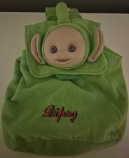 Teletubbies Vintage 90s Backpack Rucksack Dipsy Bag Green Retro