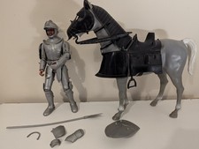 Vintage Marx Noble Knights Sir Stuart + Valour Horse 1960s Incomplete