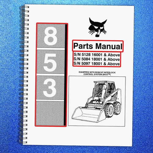 Bobcat 853 parts manual 1998 - 853,