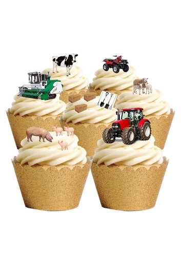 Cake toppers farm tractors - cake,