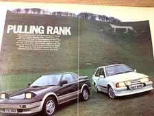 ESCORT RS TURBO vs TOYOTA MR2 FRAMEABLE ORIGINAL CAR MAGAZINE ROAD TEST REVIEW