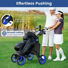 4-wheel Golf Trolley Push and