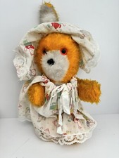 RARE 1970s Yellow Teddy Bear
