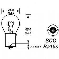 2 X 24 VOLT  24V 15W 240 INTERIOR LIGHT MARKER LAMP  LIGHT BULBS SINGLE CONTACT