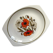 Vintage J&G Meakin Poppy Design Serving Platter / Plate / Dish Mid Century Retro