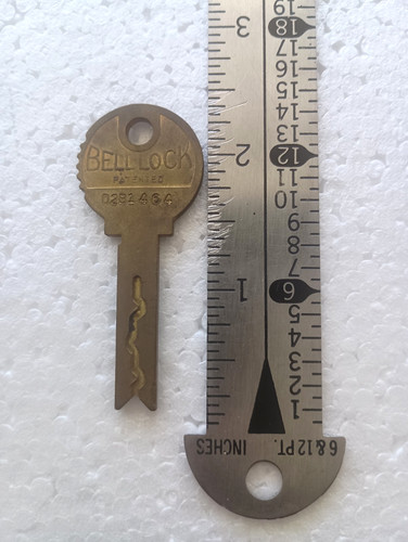 Bell lock key antique - lock,