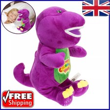Barney The Dinosaur Sing I LOVE YOU Song Purple Soft Plush Doll Toys Gift 30cm