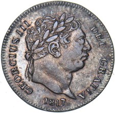 1817 Maundy Twopence - George III British Silver Coin - Very Nice