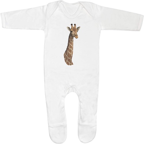 Giraffe head baby sleepsuit - head',