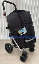 XLarge 74.4L Hoppa Shopping Trolley/Cart Freezer Section Light Foldable 6 Wheels