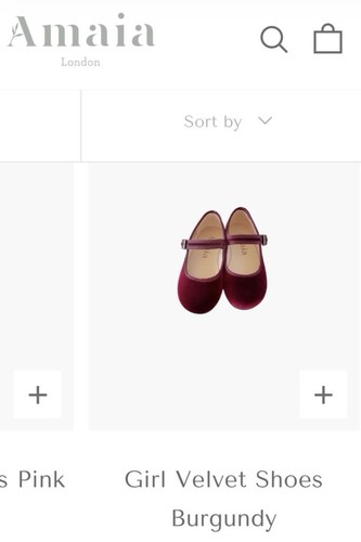 Girls velvet shoes - shoes, burgundy