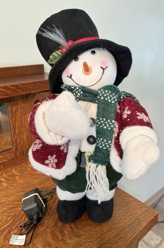 Sterling fiber optic snowman - fiber-optic,
