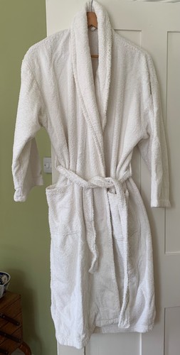 Presence ivory cotton bathrobe