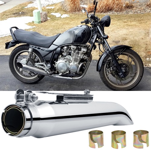 Chrome motorcycle exhaust - 20",