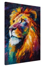 Lion Oil Painting Canvas Wall