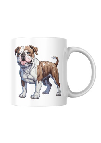 English bulldog dog mug - english, can