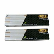 100 x Cones Basic Premium King Size Thin Cigarette Paper Pre-Rolled Cones