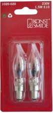Konstsmide 1020-020 Official Spares Flicker Flame Bulbs, 230V 1.5W - Pack of ...