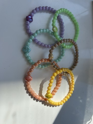 6pc beaded bracelets - 6pc,
