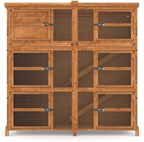 6ft triple rabbit hutch large - 6ft,