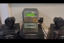 Sharp XL-60 Micro Hifi System CD Radio Cassette With Technics SB-PS570 Speakers